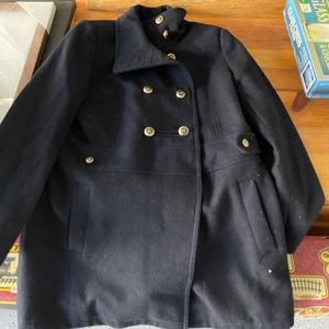 Forever 21  Navy Wool Coat